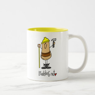 Building Nut T-Shirts und Geschenke Zweifarbige Tasse