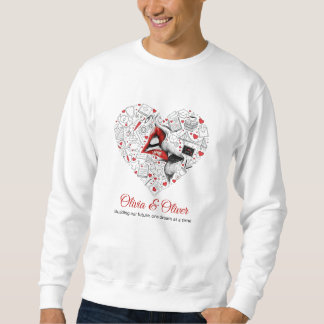 Building Our Future Profession Heart Valentine Sweatshirt