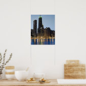 Buildings along the downtown Chicago lakefront Poster (Küche)