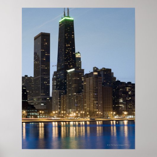 Buildings along the downtown Chicago lakefront Poster (Vorne)