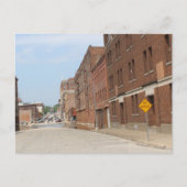 Buildings and NO OUTLET in Burlington, Iowa Postkarte (Vorderseite)