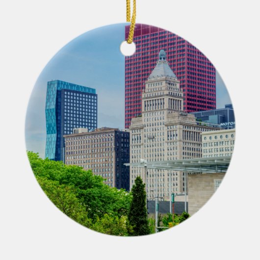 Buildings In Chicago Keramik Ornament (Vorne)