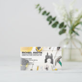 Buildtools | Logo des Bauunternehmers Visitenkarte (Stehend Vorderseite)