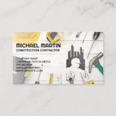 Buildtools | Logo des Bauunternehmers Visitenkarte (Vorderseite)