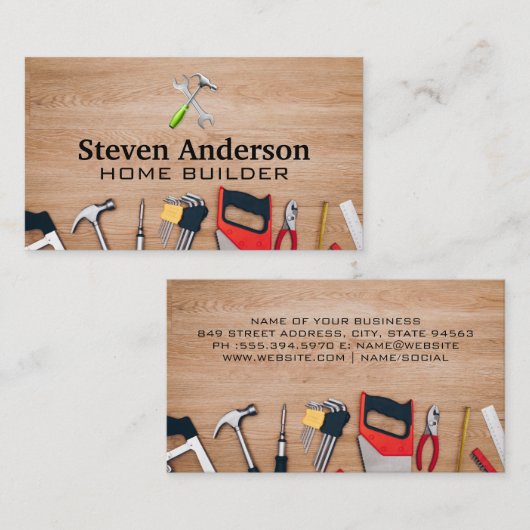 Buildtools | Tischlerei Visitenkarte (Vorne/Hinten)