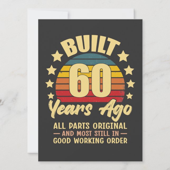 Built 60 Years Ago All Parts Original 60 Birthday (Vorderseite)