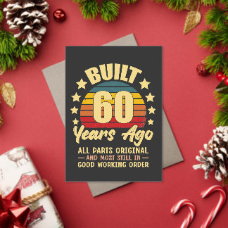 Built 60 Years Ago All Parts Original 60 Birthday Acryleinladungen