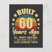 Built 60 Years Ago All Parts Original 60 Birthday Einladung (Vorderseite)