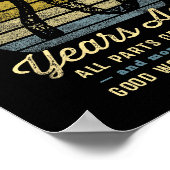 Built 70 Years Ago - All Parts Original 70th Birth Poster (Ecke)