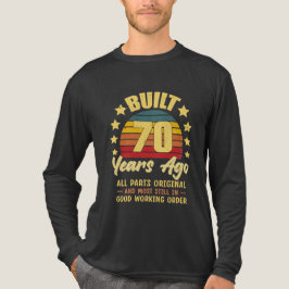 Built 70 Years Ago All Parts Original 70th Birthda Tri-Blend Shirt