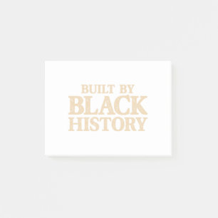 Built By Black History African American Black Prid Post-it Klebezettel