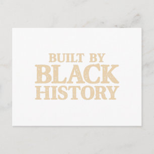 Built By Black History African American Black Prid Postkarte