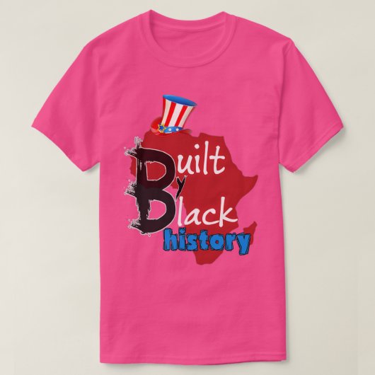 BUILT bY BLACK HISTORY NBA BLACK MONTH T-Shirt (Design vorne)