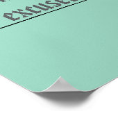 Built by Effort, Not Excuses – Motivational Poster (Ecke)