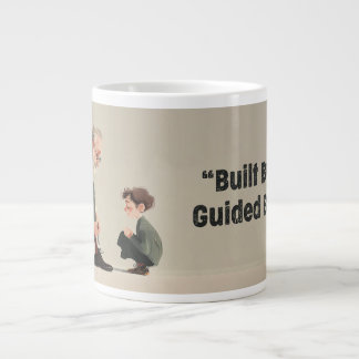 Built By Love. Guided By Dad Jumbo-Tasse