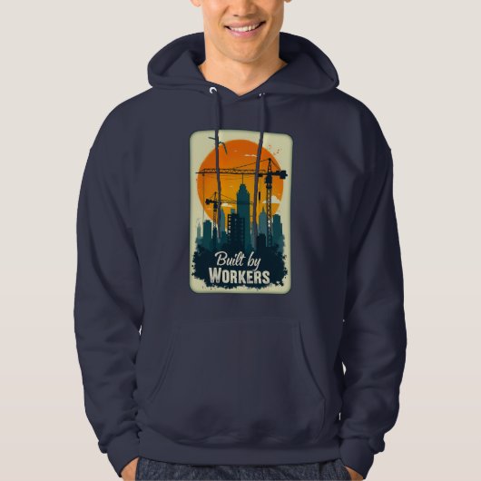 Built by Workers Retro Labor Day Shirt (Vorderseite)