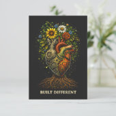 Built Different Dankeskarte (Stehend Vorderseite)