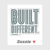 Built Different Graphic Sticker (Blatt)