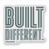 Built Different Graphic Sticker (Vorderseite)