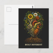 Built Different Postkarte (Vorne/Hinten)