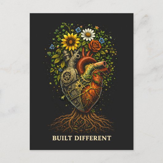 Built Different Postkarte (Vorderseite)