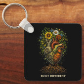 Built Different Schlüsselanhänger (Vorderseite)