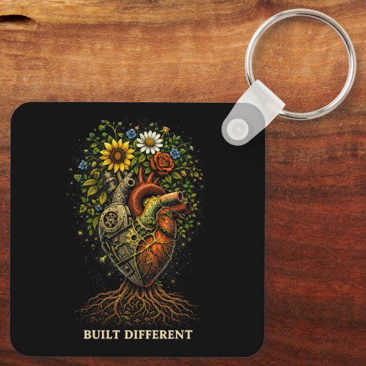 Built Different Schlüsselanhänger (Rückseite)