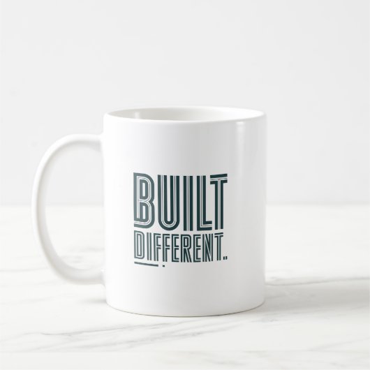 Built Different Statement Mug Kaffeetasse (Links)