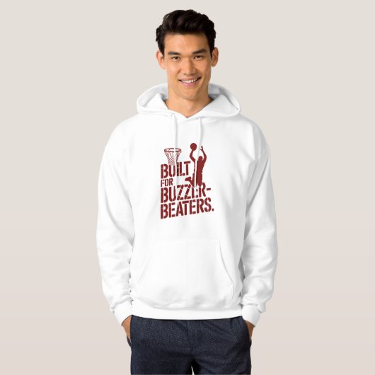 Built For Buzzer Beaters Clutch Player Silhouette Hoodie (Vorne ganz)