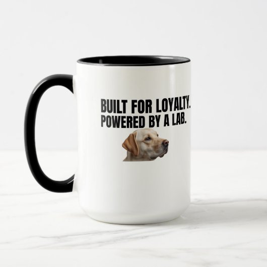 Built for Loyalty Powered by a Lab – Coffee Tasse (Links)
