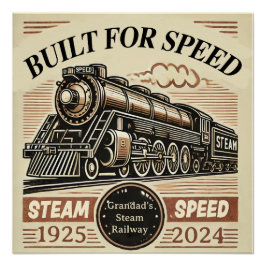 Built for Speed - Anpassbares Glossy Poster