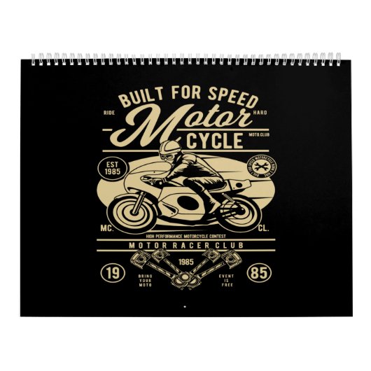 built for speed motorcycle kalender (Titelbild)