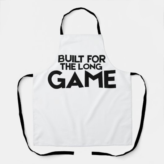 Built For The Long Game Minimalist Studio Apron Schürze (Vorderseite)