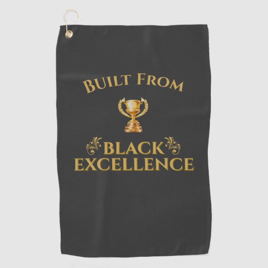 Built From Black Excellence Legacy  Golfhandtuch (Vorderseite)