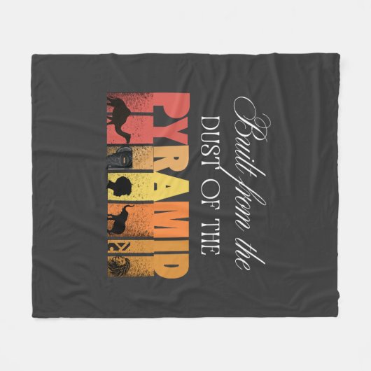 Built From Dust of The Pyramid | Fleece Blanket (Vorderseite (Horizontal))