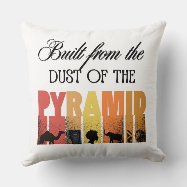 Built From Dust of The Pyramid | Throw Pillow Kissen (Rückseite)