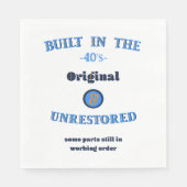 Built in the Forties Original Unrestored Serviette (Vorderseite)