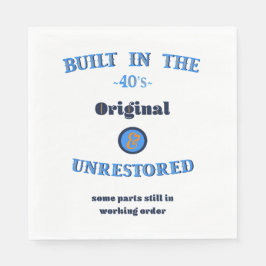 Built in the Forties Original Unrestored Serviette