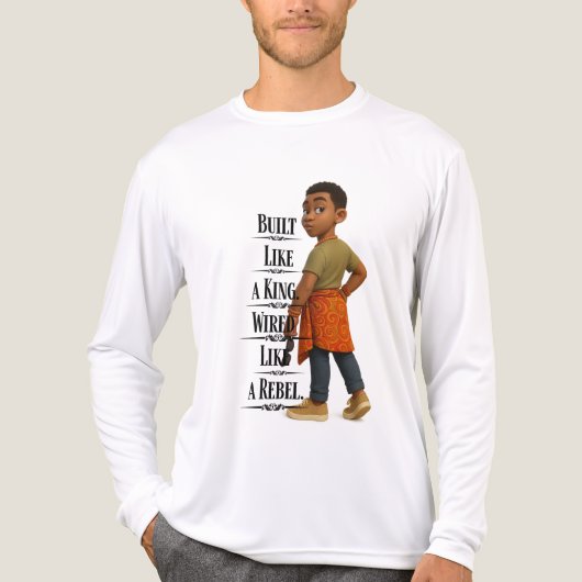 Built like A King,Pixarstyle 3d Tri-Blend Shirt (Vorderseite)