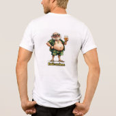 Built on Beer Funny Vintage Cartoon Tee (Rückseite)