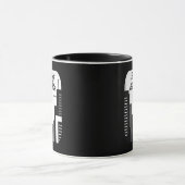 Built on Hustle City Skyline Minimalist Design Tasse (Zentrum)
