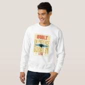 Built on Patience. Guided by Love. Dad Gifts Sweatshirt (Vorne ganz)
