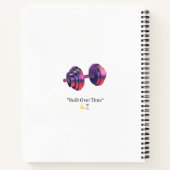 Built Over Time Motivational Dumbbell Spiral Noteb Notizblock (Rückseite)