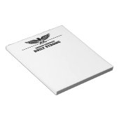 Built Strong Personalized Eagle Notizblock (angewinkelt)