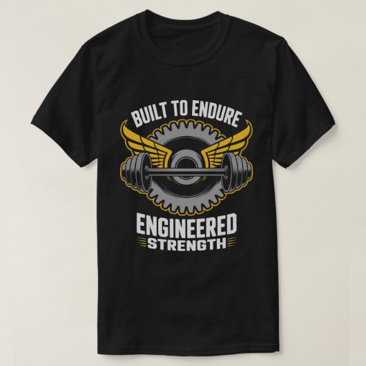 Built to Endure Winged Wheel Fitness Tee (Design vorne)