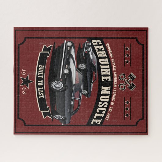 Built To Last Muscle Car Jigsaw Puzzle (Horizontal)