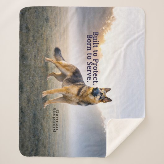 Built to Protect German Shepherd Sherpadecke (Vorderseite)