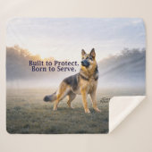 Built to Protect German Shepherd Sherpadecke (Vorderseite (Horizontal))
