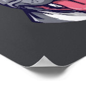 Built Tough Pit Bull - Bully Dog Lover Graphic Art Poster (Ecke)