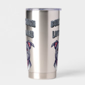 Built Tough Pit Bull - Bully Dog Lover Graphic Art Thermobecher (Links)